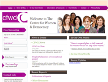 Tablet Screenshot of cfwd.org.uk